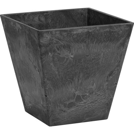 Novelty Planter Sqr Ella 10" Blk 35108